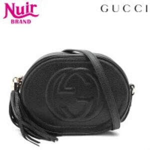 Gucci Soho Leather Shoulder Bag Black